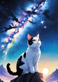 Night Moon Star Cat 1CDB62