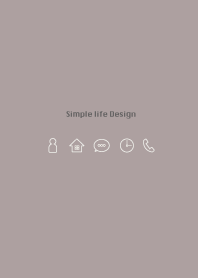 Simple life design -charcoal-