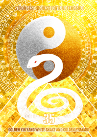 White snake and golden YinYang Lucky 35
