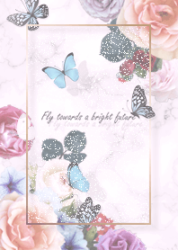 Butterfly and Marble pinkpurple14_2