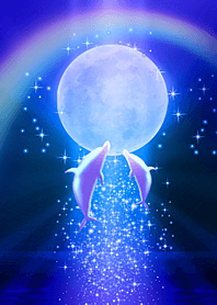 Dance of Dolphins. Ver83 Blue moon