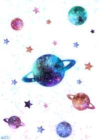 Sparkling planet white