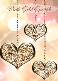 Pinkgold Sparkle Heart Theme