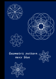 Geometric pattern navyblue