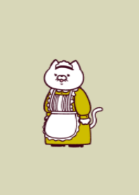 Housemaid cat.(dusty colors03)
