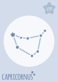 Capricorn Sign'Blue'