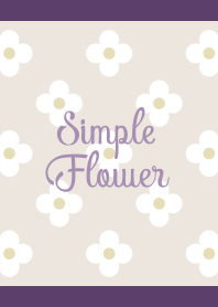 Flower(purple&beige)