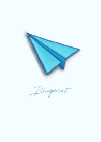 藍圖：紙飛機（湖藍2）