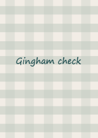 Gingham check /green beige