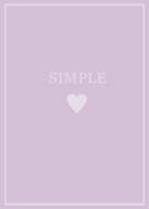 SIMPLE HEART=dustypurple beige=(JP)