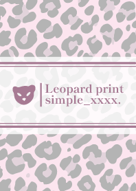 Leopard Print love cute simple Theme3