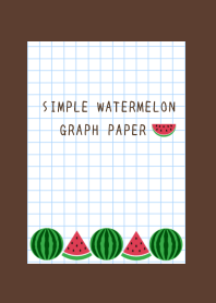 WATERMELON GRAPH PAPERj-DEEP BROWN