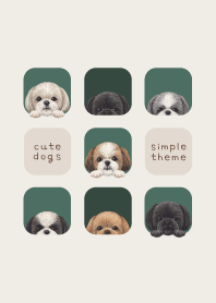 DOGS - Shih Tzu - FOREST GREEN