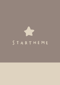 グレージュとベージュ。星。