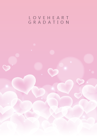 LOVE HEART GRADATION Pink&White 27
