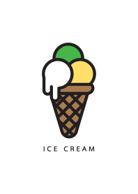 cute ice cream icon V.2