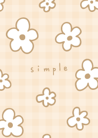 Fashionable beige flowers19 from Japan