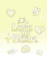 Y2K Love to Heart Yellow