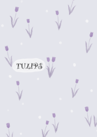 Watercolor Tulips-purple