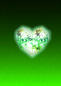 Fortune emerald green heart