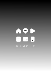SIMPLE(black gray)V.1584b