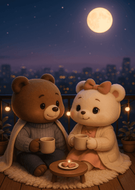 Full Moon Cozy Rooftop Moment
