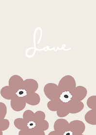 in bloom, flower ro / beige