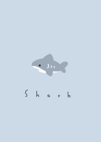white belly shark /pale blue WH