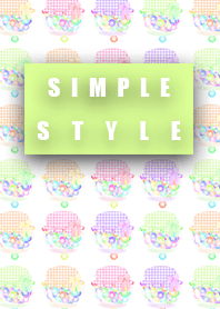 Simple style candy green