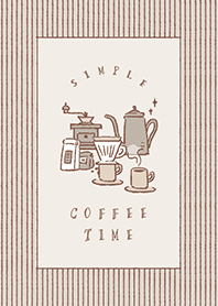 SIMPLE COFFEE TIME - sepia -