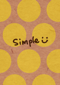 Yellow dot kraftpaper - smile25-