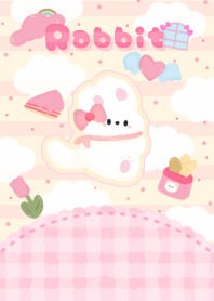 cartoon pink rabbit