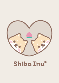柴犬 桃 [棕色]