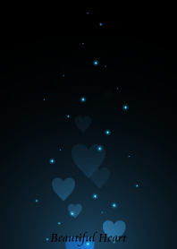 - Beautiful Midnight Blue Heart -