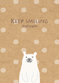 KEEP SMILING -Kraft paper- for world