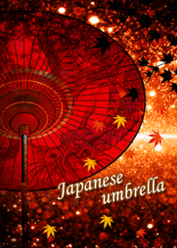 Japanese umbrella-autumn