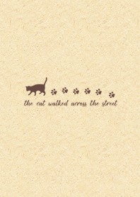 a cat is walking-simple
