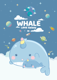 Whale Unicorn Chic Cloud Pacific Blue