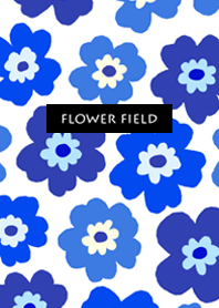 flower field-blue