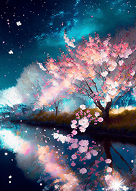美しい夜桜の着せかえ#669