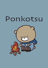 Beige Blue : Winter bear Ponkotsu