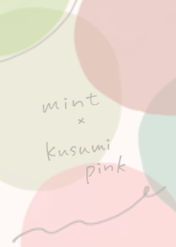 Mint x dull pink