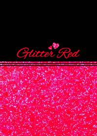 Glitter red heart theme...
