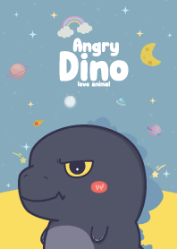 Angry Dino Cutie Galaxy Blue