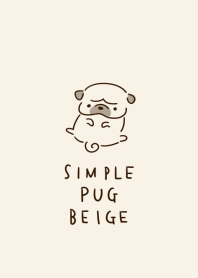 Pug beige sederhana