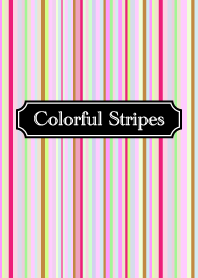 Colorful stripes Pink Theme