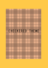 DUSTY ORANGE CHECKERED THEMEj-ORANGE