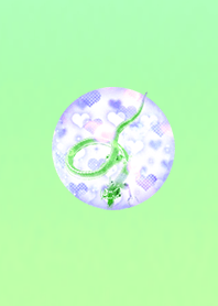 Love Luck Blue Green Dragon Heart