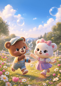 Spring Meadow Bubble Playtime