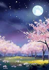 美しい夜桜の着せかえ#2126